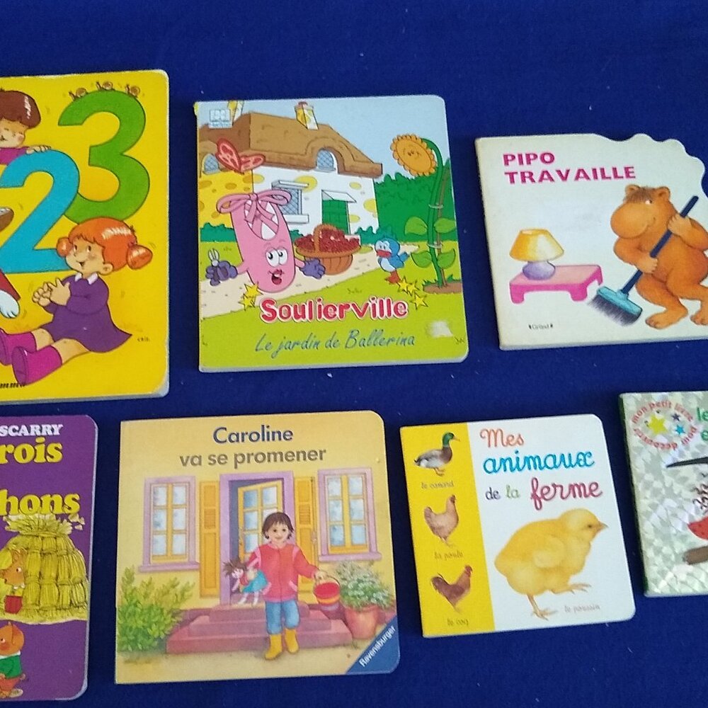 Ferme, Couleurs formes, Pipo travaille, Caroline va Promener, trois cochons X 7